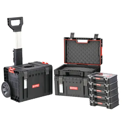 Image de Ensemble avancé d'armoires à outils sur roulettes Boîtes et valises modulaires Atelier Entrepôt Ensemble modulaire PRO