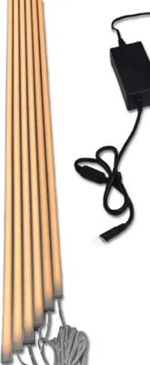 Produktbild von 4615 LED Leuchte 6x100cm schwarze Kunststoffschiene Netzteil Neutralwe