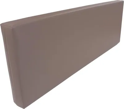 Produktbild von Rueckenlehne - Rueckenkissen für Palettenkissen (120x43x10cm (Chrom) MATRATZEN KISSEN Mit Kunstleder flammhemmend MVSS 302 - UV stabilisiert  - SCHAUMSTOFF FÜR EUROPALETTEN Kissen