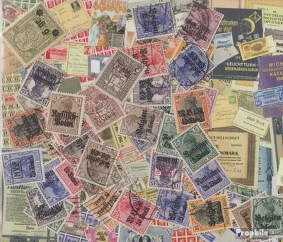 Produktbild von Briefmarken Dt. Besetzung im 1. Weltkrieg 75 verschiedene Marken