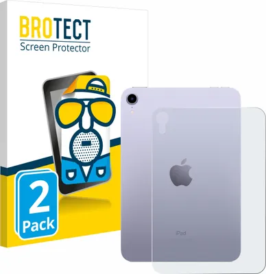 Produktbild von 2x BROTECT Schutzfolie für Apple iPad Mini 7 WiFi 2024 (Rückseite) Displayschutz Displayschutzfolie Folie Matt Entspiegelungsfolie