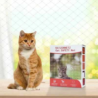 Produktbild von Yakimz Katzennetz Sonstiges Katzenzubehör Katzen wetterfest Katzenschutznetz Gartenschutz Balkonnetz 3x8m