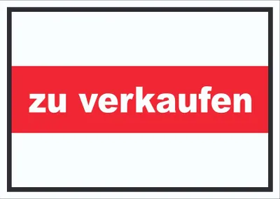 Produktbild von zu verkaufen Schild mit Text Verkaufsschild A6 (105x148mm)