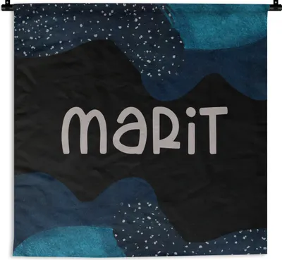 Produktbild von MuchoWow® Wandteppich Wandbehang Marit - Pastell - Mädchen 150x150 cm Tapisserie Dekoration Wandtuch - Wohnaccessoires - Modernes