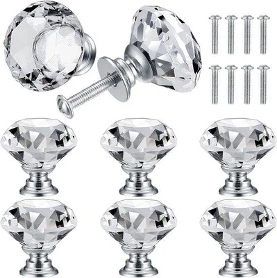 Produktbild von Kristall-Knöpfe - 8 Stücke - 30 mm