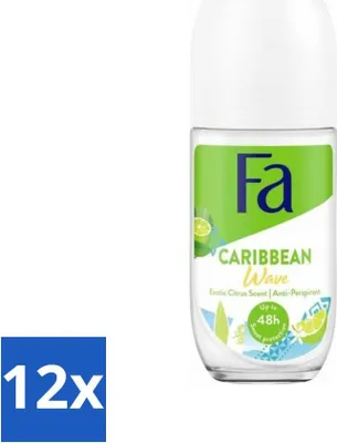 Produktbild von Fa Deodorant Roller Lime Squeeze 50 ml - Vorteilspack - 12 Stücke