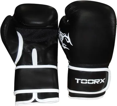 Immagine prodotto di Guantoni da boxe in pelle, 12 once, con una vestibilità confortevole, ideali per l'allenamento