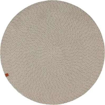 Produktbild von Fleckerlteppich Torino grau rund Ø 80 cm
