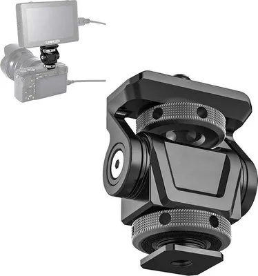 Immagine prodotto di Supporti regolabili per videocamera con rotazione a 180° e 360°, vite da 1-4", fino a 3 kg