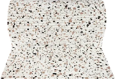 Produktbild von Weichschaummatte Bad 65x100 cm - Terrazzo - Badematte aus weichem, atmungsaktivem PVC - Antirutschmatte Bad für Innen- und Außenbereiche - Badteppich Weichschaum mit sicherem Halt auch bei Nässe