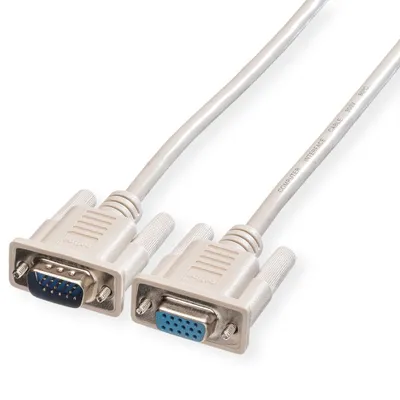 Image de ROLINE Câble de raccordement moniteur VGA HD15 ST/BU, 1,8 m