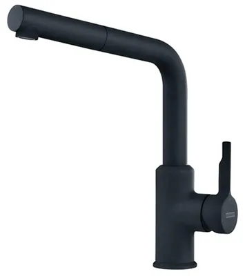Monomanduur Urban Pull-Out L Schwarz Matt, 1-Loch, Wandmontage