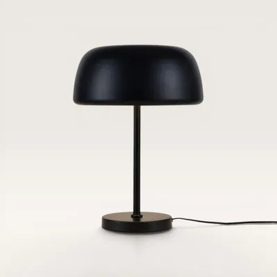 Produktbild von lusenz Tischleuchte Voryn nero s E27 IP20 Pilzlampe Schwarz Klein