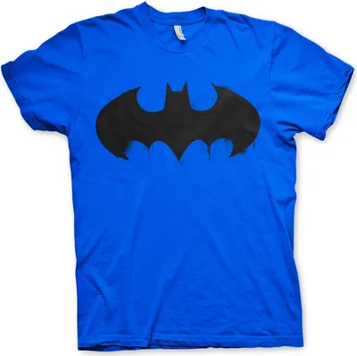 Produktbild von Batman Inked Logo T-Shirt - Large - Blue