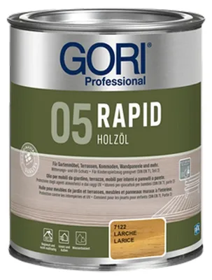 Produktbild von 2,5L Gori Rapidöl 05 lärche Lärchenöl Holzöl Hartholzöl