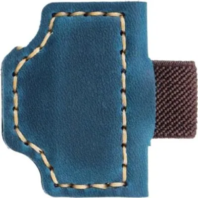 Produktbild von INF Premium Leder Magnetischer Stifthalter - Handgefertigte Stiftklemme für Notizbücher Blau