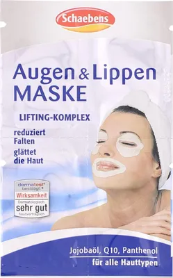 Produktbild von Schaebens Augen & Lippen Maske Inhalt 4 x 1,5 ml