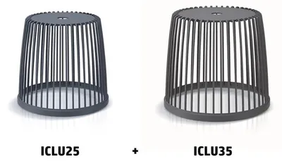 Zdjęcie produktu dla nabbi Kosz uniwersalny plastikowy (2 szt.) ICLU1S 25/35 l - antracyt