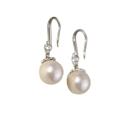 Produktbild von Ohrhaken Perlen Ohrhänger Ohrschmuck Damenohrringe Ohrhaken Perle GESCHENKIDEE, Sterling Silber 925, inklusive Geschenkschachtel