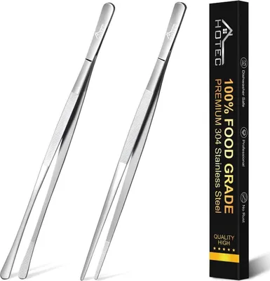 Immagine prodotto di Pinze per grigliare Pinze da cucina lunghe 30CM in acciaio inox Pinze professionali da cucina Set di 2