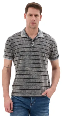 Produktbild von CT858 Herren Poloshirt mit Streifenmuster