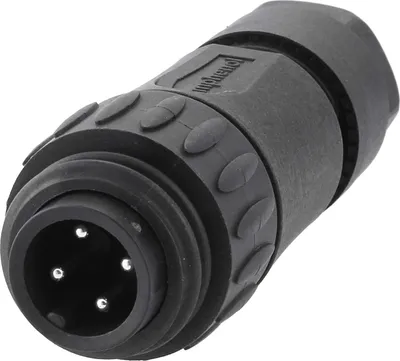 Image de Connecteur de câble Amphenol RD24-KSG, broche droite, raccordement à vis, nombre de pôles 3+PE, sortie de câble droite, plage de serrage