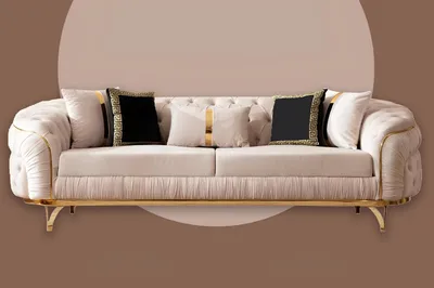 Produktbild von Chesterfield Sofagarnitur 321 Sitzer Design Polster Sofa Garnitur Set