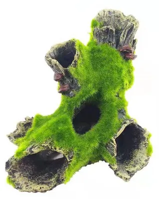 Produktbild von Aquariumdeko Aquarium Höhle - Harz-Höhle - Versteck für Garnelen - Baumstammform - Natur