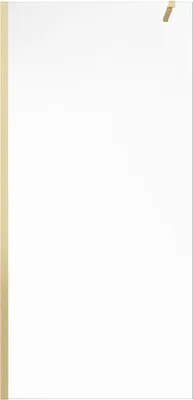 Produktbild von Duschtrennwand Seitenwand italienische Dusche - 140 x 200 cm - Goldfarben - DAREN