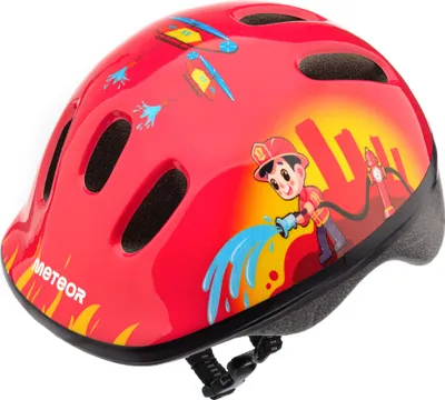 Obrázok produktu pre Bezpečnostná prilba Meteor, detská prilba, cyklistická prilba, kolieskové korčule, prilba MV6-2 detská cyklistická prilba prilba, veľkosť XS 44-48 cm Fire