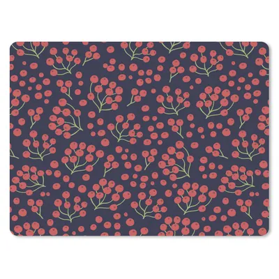 Produktbild von MuchoWow® Mauspad Mousepad Muster - Beeren - Rot 40x30 cm - Mousepads - Maus Mat - Pad - Mausunterlage - Anti Rutsch