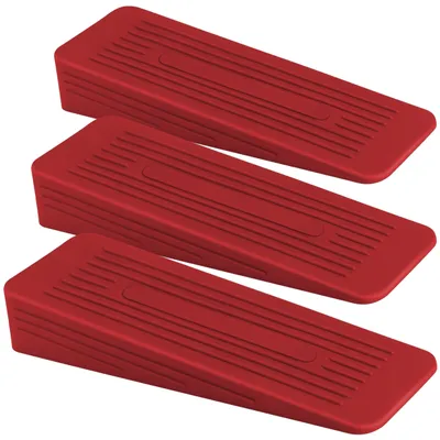 Imagen del producto de Topes para puertas de goma resistente, paquete de 3 unidades, antideslizantes para todo tipo de suelos