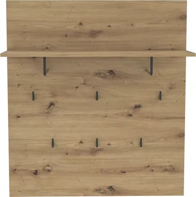 Produktbild von Garderobenpaneel TRONDHEIM mit 6 Haken Artisan Eiche Optik, von Forte
