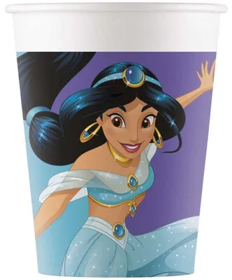 Produktbild von Disney Princess Pappbecher für Kindergeburtstage, 8 Stück, ca. 200 ml