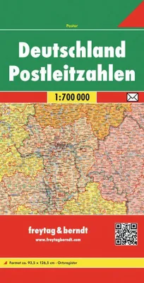 Produktbild von Deutschland 1 : 700 000. Postleitzahlenkarte