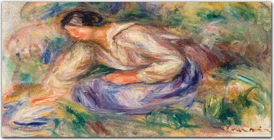 Produktbild von Coloray Bild aus Leinwand 100x50 Leinwand Dekoration - Frauen Gras