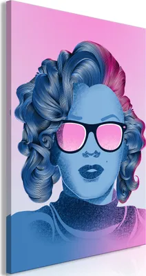 Produktbild von Vliesstoff Leinwandbild - Norma Jeane (1 Part) Vertical 80x120 cm Menschen h-A-0148-b-a