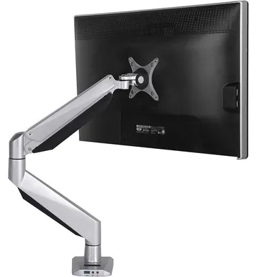 Zdjęcie produktu dla Uchwyt do monitora z sprężyną gazową D7L, nośność 15 kg, srebrny