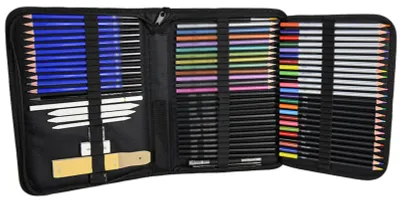 Produktbild von 72-teiliges Buntstift-Set mit Aufbewahrungsbox, professionelle Öl-Künstlerstifte für Anfänger