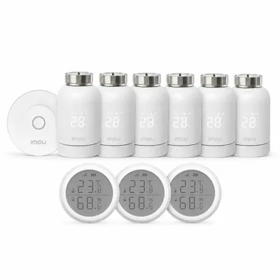 Produktbild von Imou Smart Home Set 6 Smart Heizkörperthermostat 3 Temperatursensoren Gateway