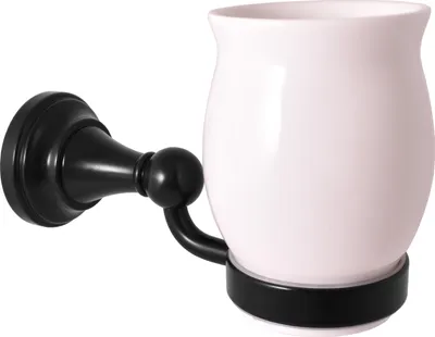 Obrázek produktu pro MORAVA RETRO - Koupelnový doplněk Držák kartáčků keramický, Černá - matná MKA0201CMAT, RAV Slezák