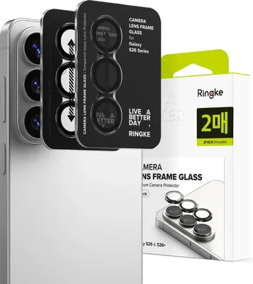 Zdjęcie produktu dla Osłona Aparatu Ringke Camera Frame Protector 2-Pack Galaxy S26 / S26+ Plus Black