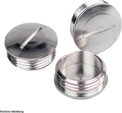 Produktbild von LAPP Blindstopfen PG16x1,41 rund mit Schlitz Messing (CuZn) vernickelt Farbe silber - 1 Stück