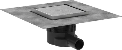 Produktbild von hansgrohe RainDrain Brilliance Komplettset Punktablauf, 150x150, rückseitig befliesbar, 56251800