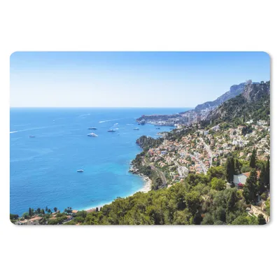 Produktbild von MuchoWow® Mauspad Mousepad Berg - Meer - Stadt 27x18 cm - Mousepads - Maus Mat - Pad - Mausunterlage - Büroartikel - Desk Matten