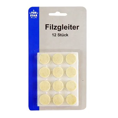 Produktbild von Filzgleiter 12 Stück 19 mm rund