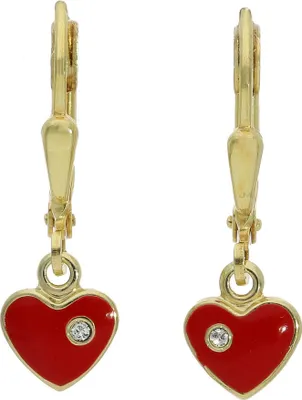 Produktbild von Herzohrhänger Gold 585 Rot JL22-06-0062 JuwelmaLux