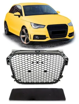 Produktbild von Kühlergrill Waben Grill Schwarz hochglanz Sport passend für Audi A1 8X 2010-2015