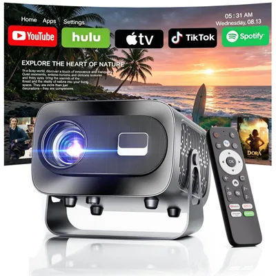 Image de Mini projecteur 1000 lumens ANSI - Full HD 1920 x 1080 - Wi-Fi et Bluetooth - Projecteur portable