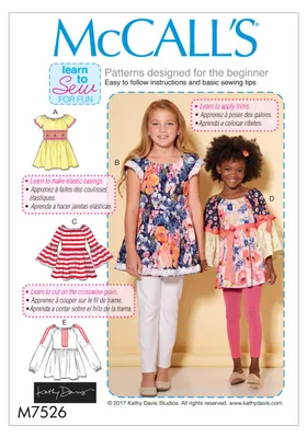 Productafbeelding van Kinderpatroon McCall's 7526CCE, geschikt voor kinderen van 3 tot 6 jaar